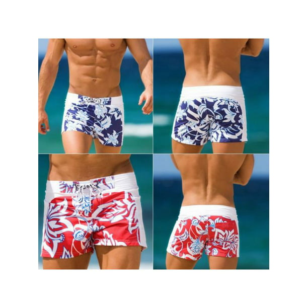Mens Summer Swim Shorts Swimwear Swimming Trunks Underwear Boxer Briefs Pants